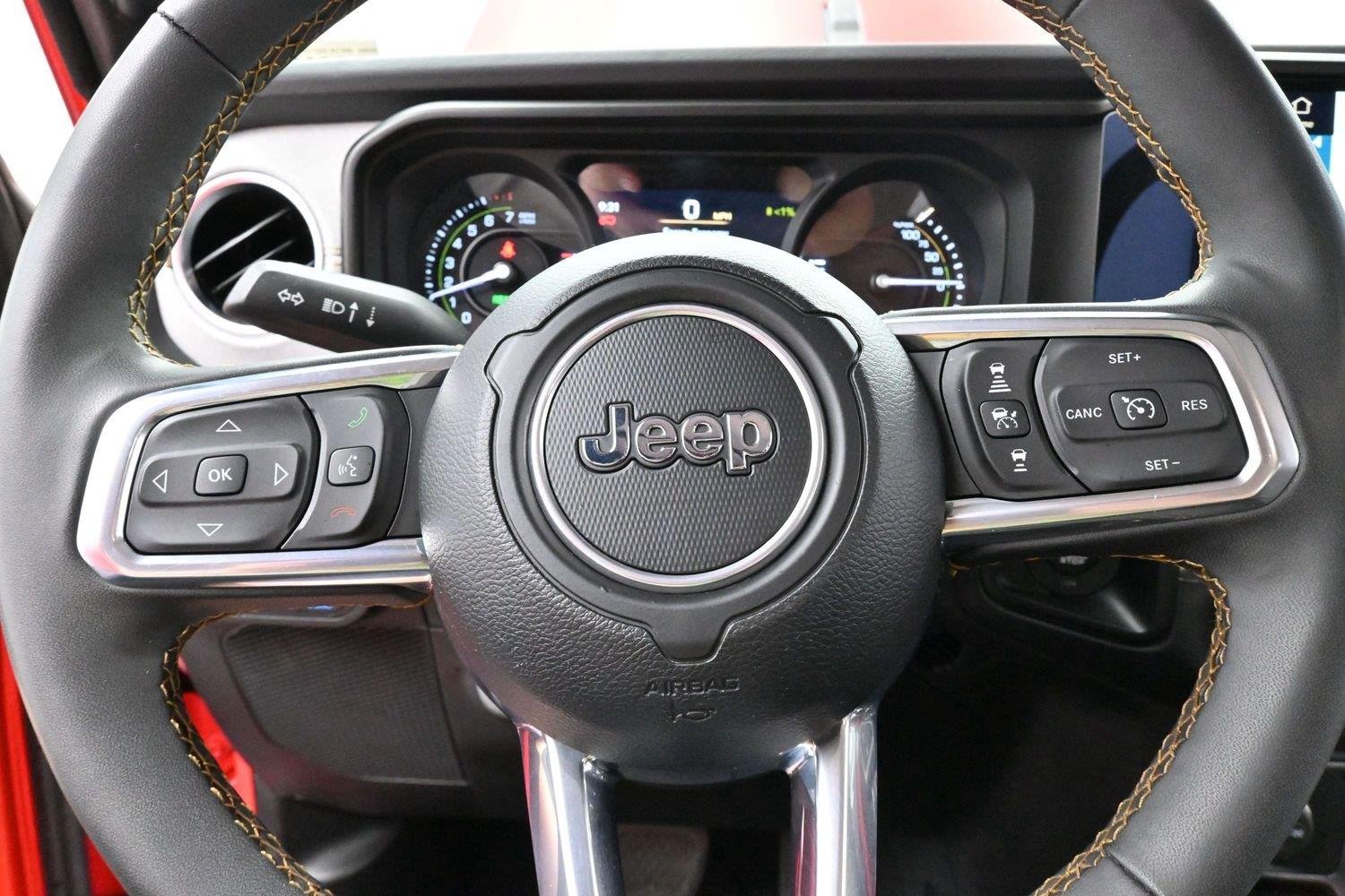 Used 2024 Firecracker Red Clearcoat Jeep Sahara image 15