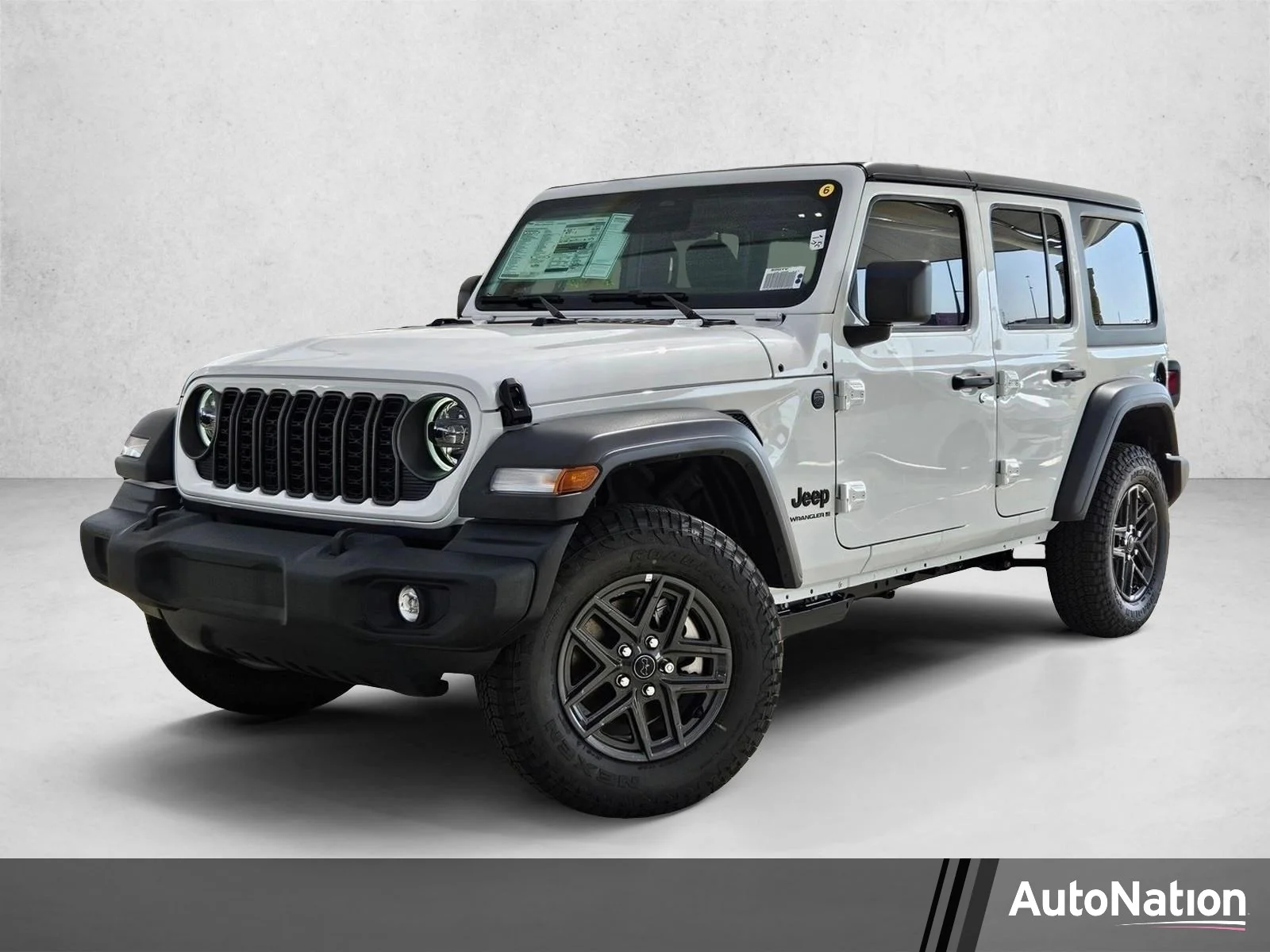 New 2026 Bright White Clear-Coat Exterior Paint Jeep Sport S image 1