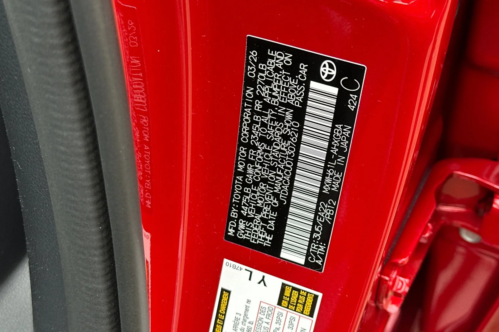 New 2026 Supersonic Red <sup>1</sup> Toyota  XSE image 23