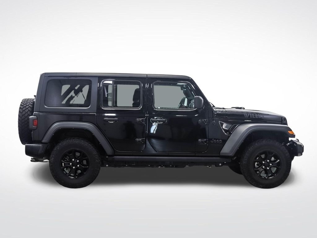 Used 2021 Black Clearcoat Jeep Unlimited Willys image 6