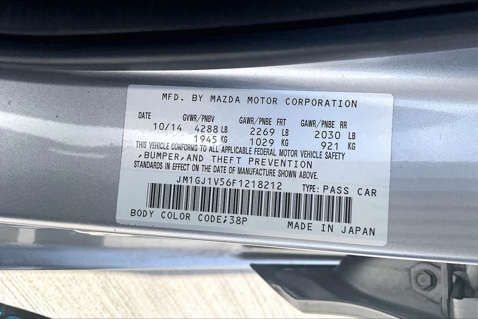 Used 2015 Liquid Silver Metallic Mazda i Touring image 32
