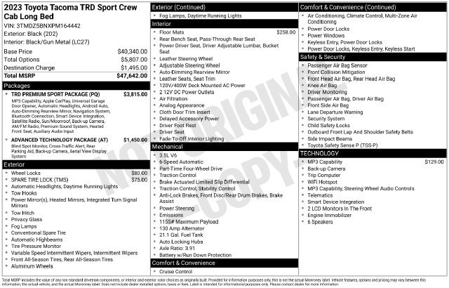 Certified Used 2023 Black Toyota TRD Sport image 35
