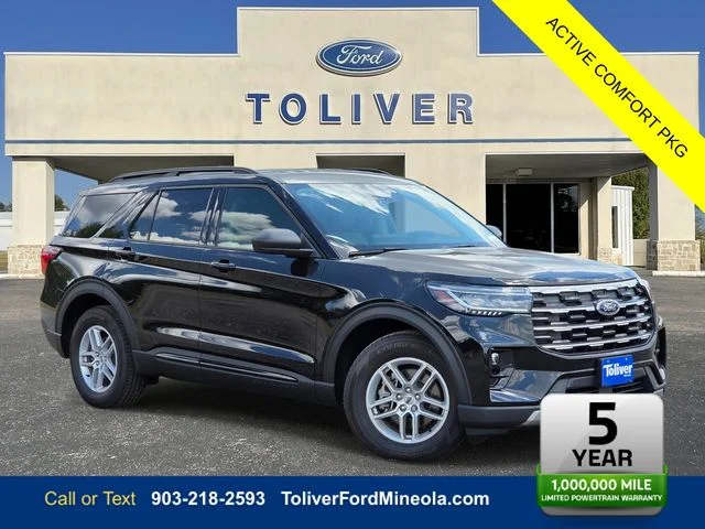 New 2026 Agate Black Metallic Ford Active image 1