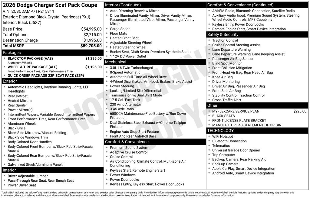 Used 2026 Black Dodge R/T Scat Pack image 6