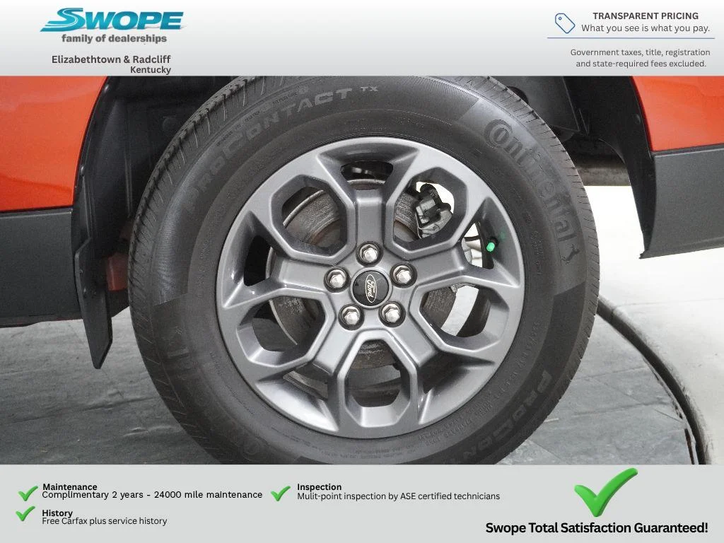Used 2024 Hot Pepper Red Metallic Tinted Clearcoat Ford XLT image 32