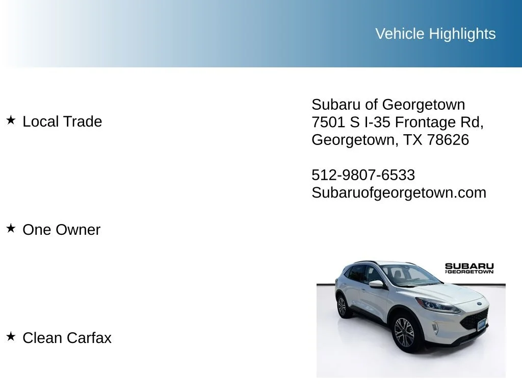 Used 2021 White Ford SEL image 10
