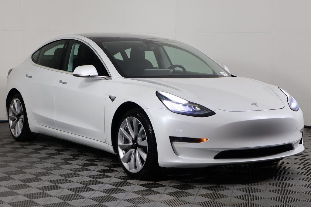 Used 2020 Pearl White Multi-Coat Tesla Standard image 3