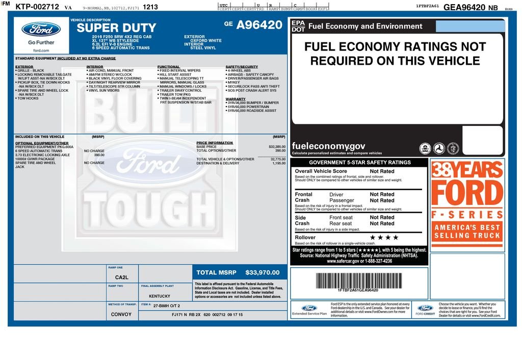 Used 2016 White Ford XL image 7