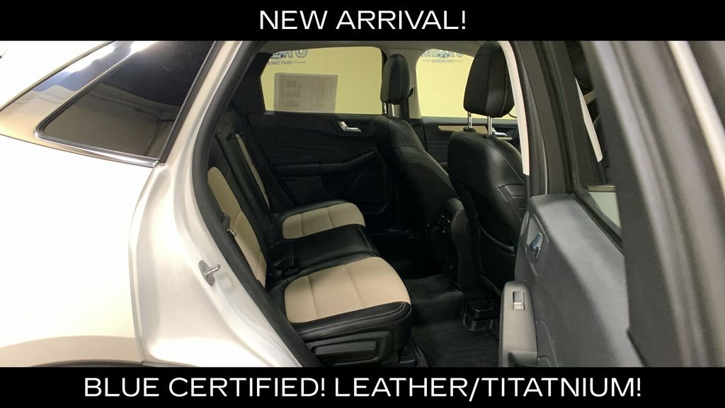 Certified Used 2022 White Metallic Ford Titanium image 14