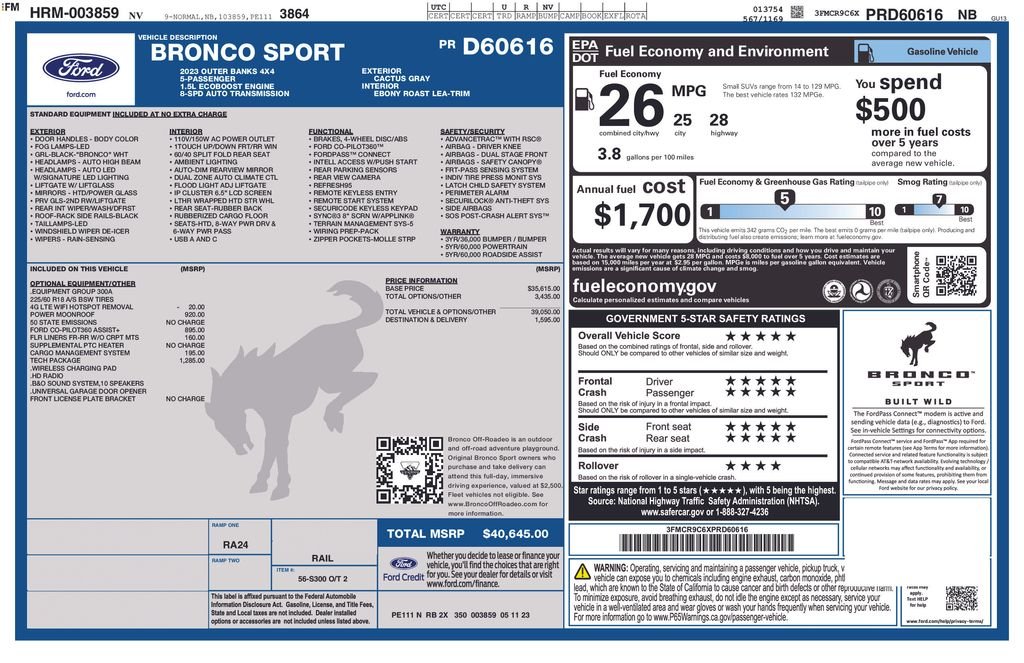 Certified Used 2023 Green Ford Outer Banks image 3