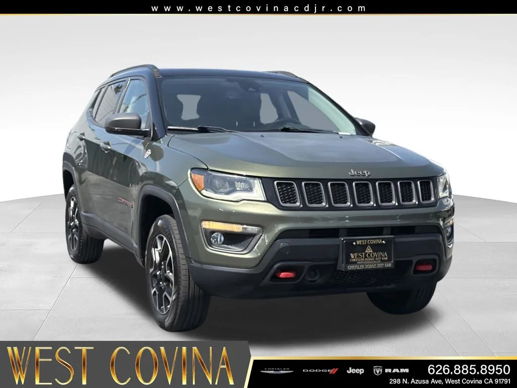 Certified 2021 Jeep Compass Trailhawk with VIN 3C4NJDDB8MT519277 for sale in West Covina, CA