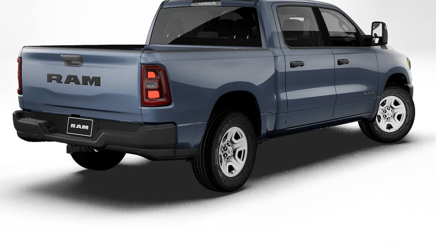 New 2027 Forged Blue Metallic Exterior Paint RAM TRADESMAN image 2