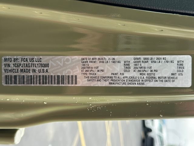 New 2026 41 Exterior Paint Jeep Sahara image 38