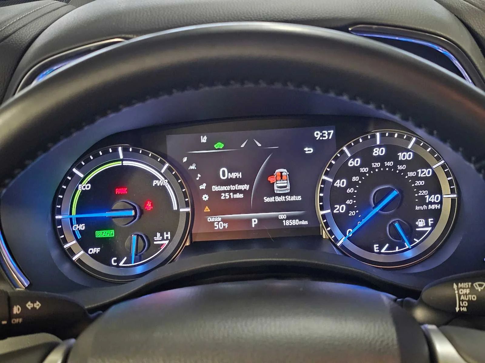 Used 2022 Midnight Black Metallic Toyota Hybrid Platinum image 12