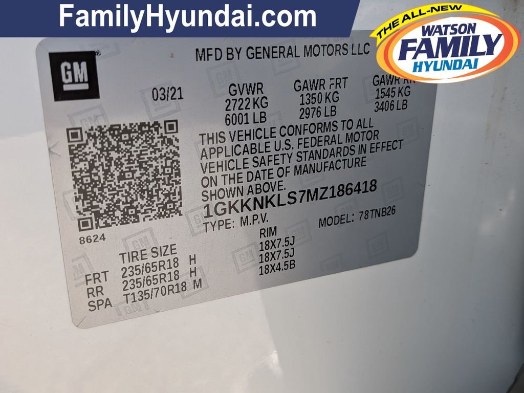 Used 2021 White GMC SLE image 30