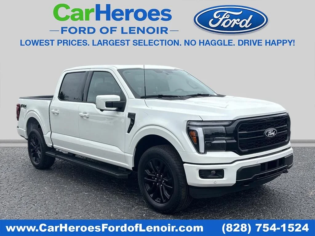 New 2026 Star White Metallic Tri-Coat Ford Lariat® image 1