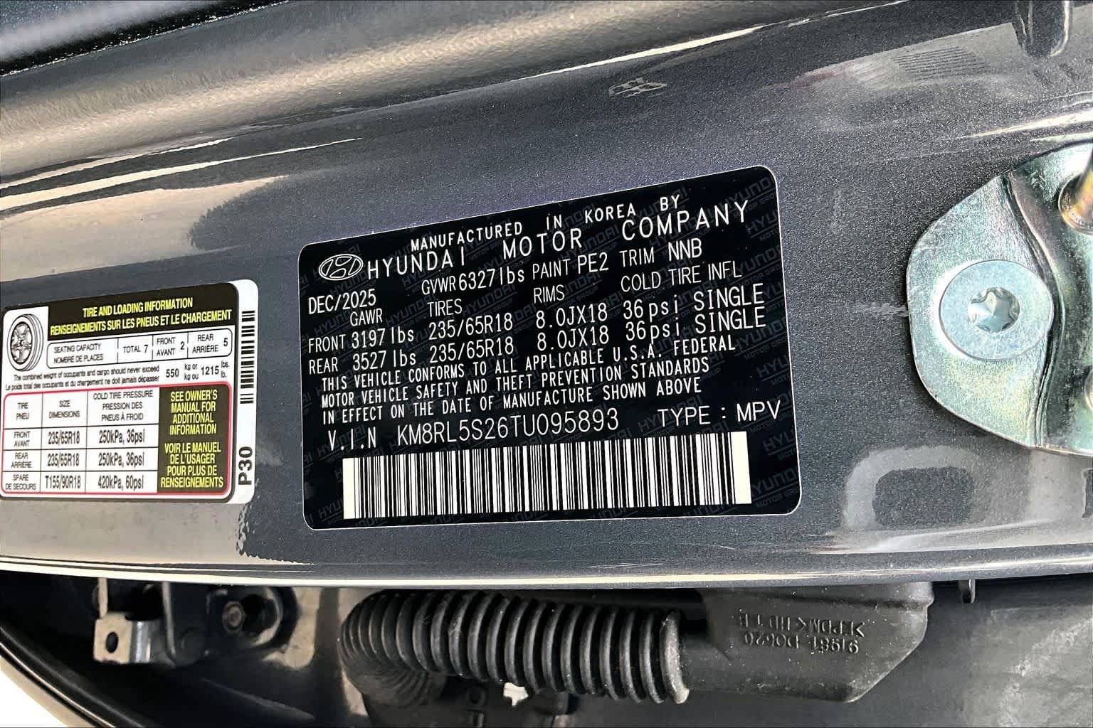 Used 2026 Ecotronic Gray Pearl Hyundai SEL 7P image 33