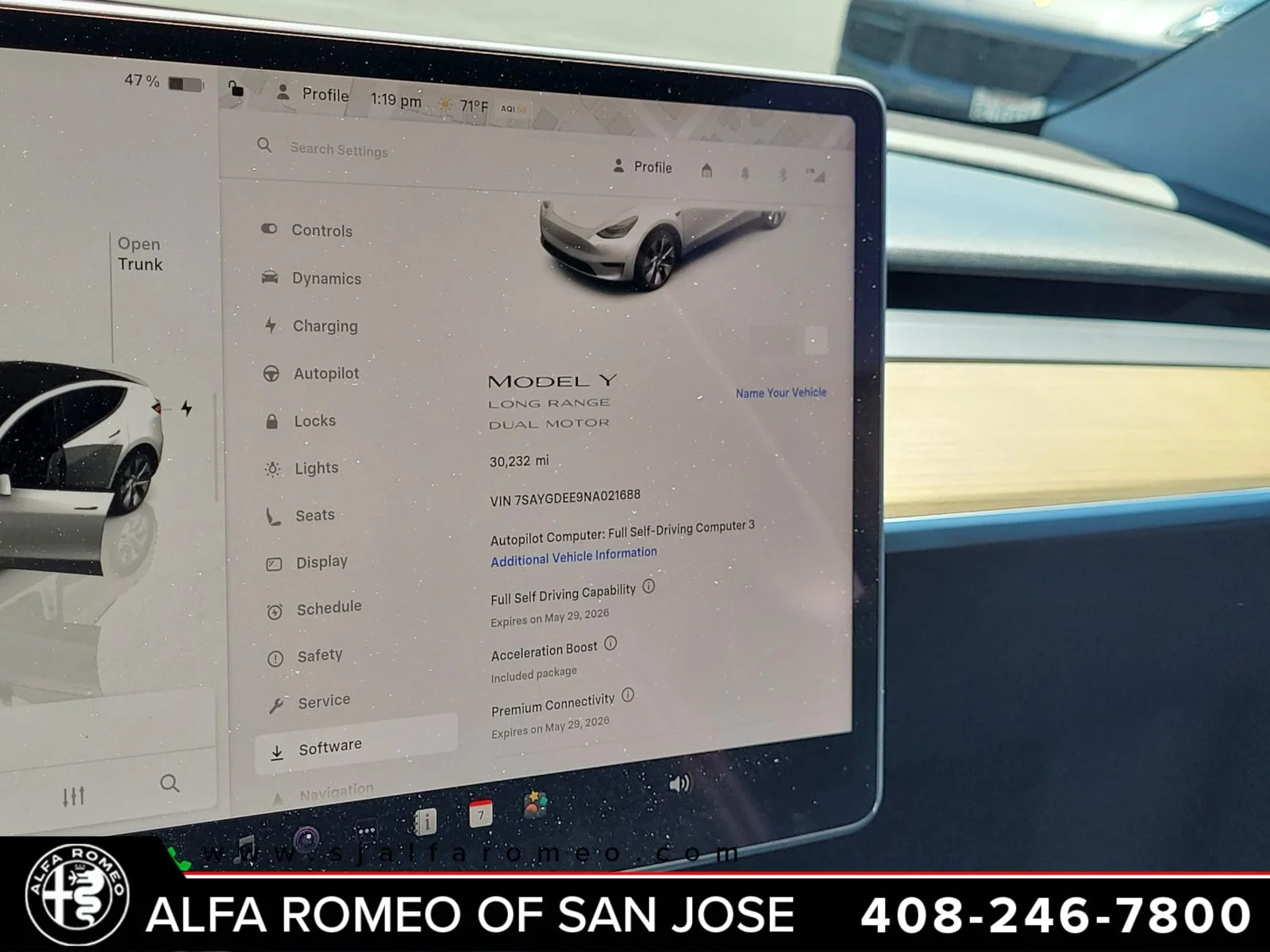 Used 2022 Gray Tesla Long Range image 7