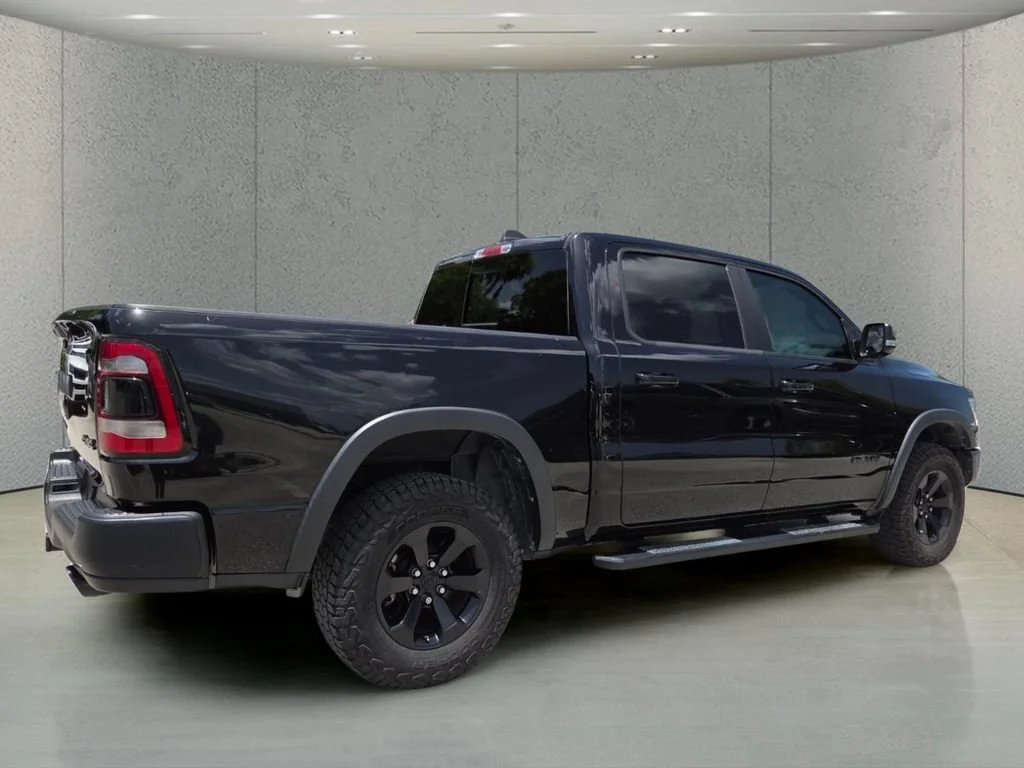 Used 2021 Diamond Black Crystal Pearlcoat Ram Rebel image 3