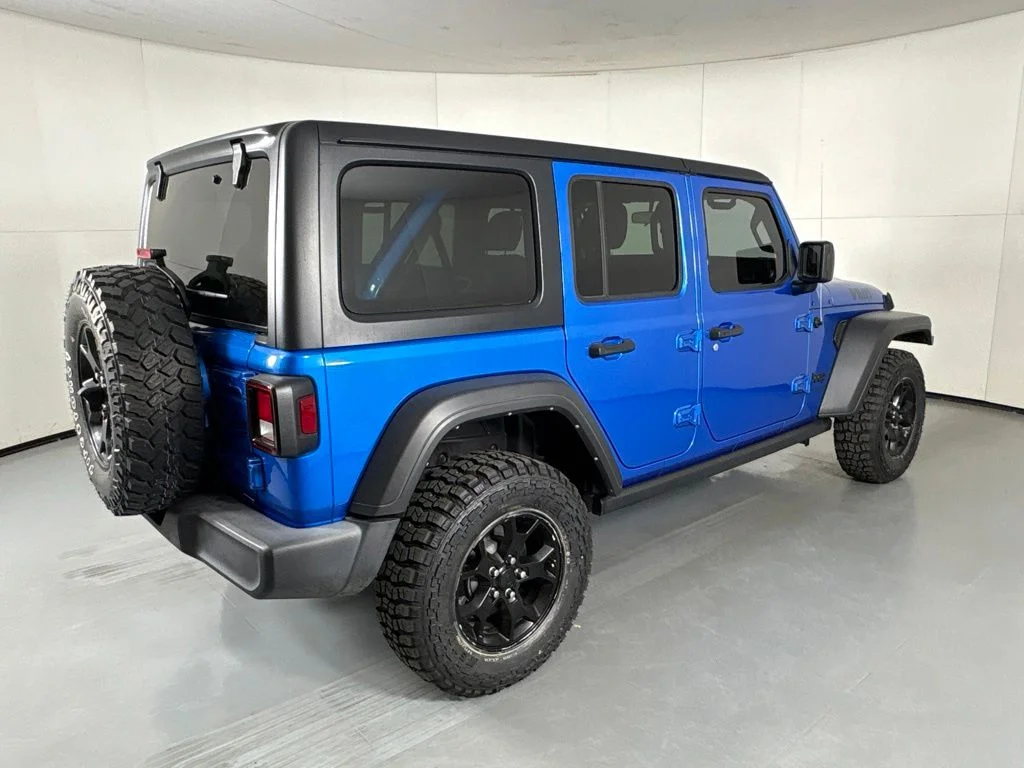 Used 2022 Blue Jeep Unlimited Willys image 8