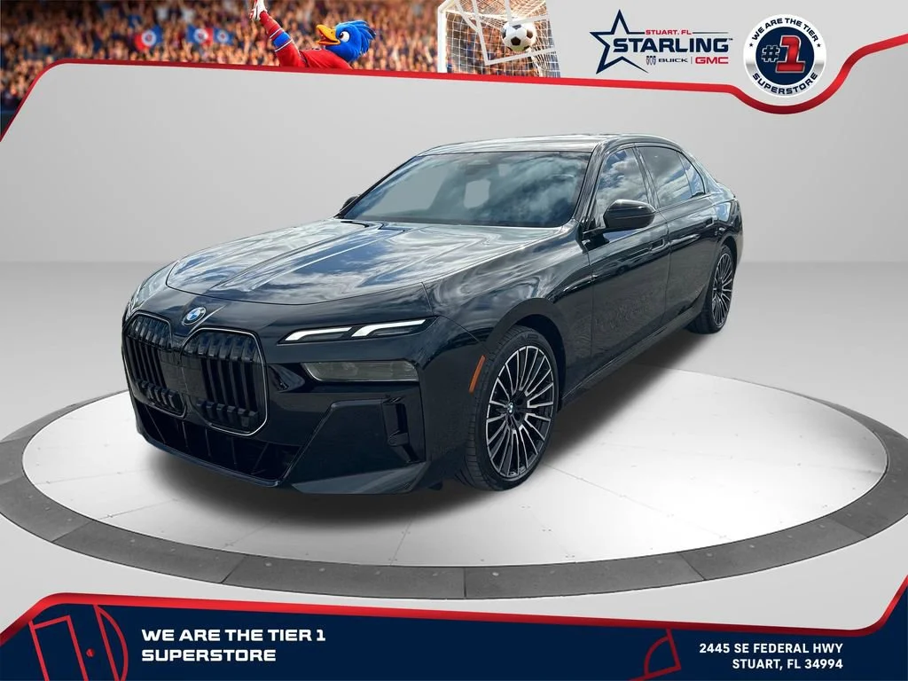 Used 2025 Black BMW 740i image 1