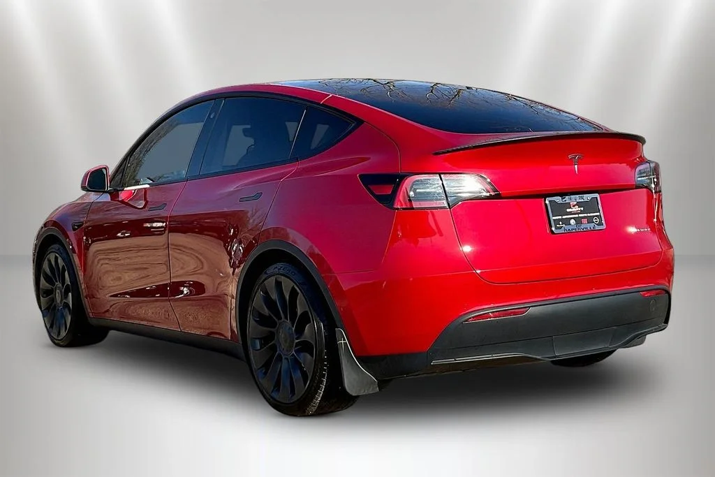 Used 2021 Red Multi-Coat Tesla Performance image 4