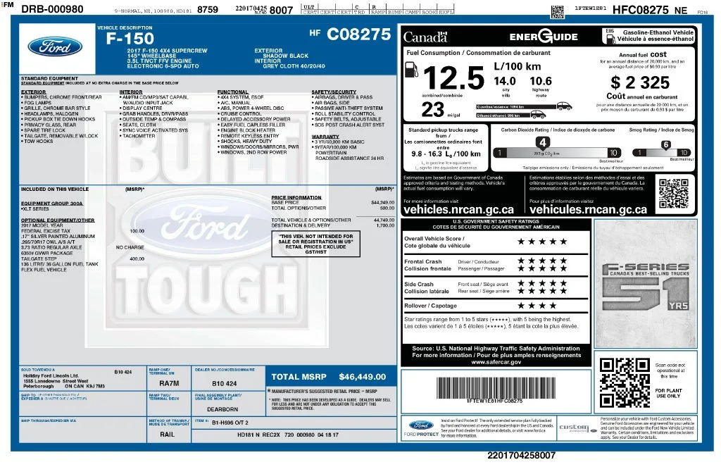 Used 2017 Black Ford XLT image 2