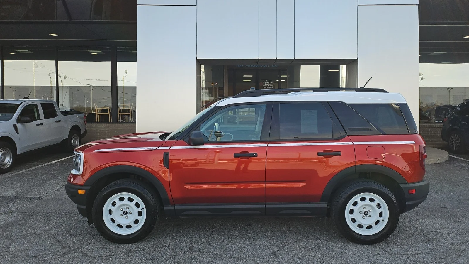 Used 2024 Red Ford 2024 FORD BRONCO SPORT HERITAGE 4DR SUV 105.1 WB image 2