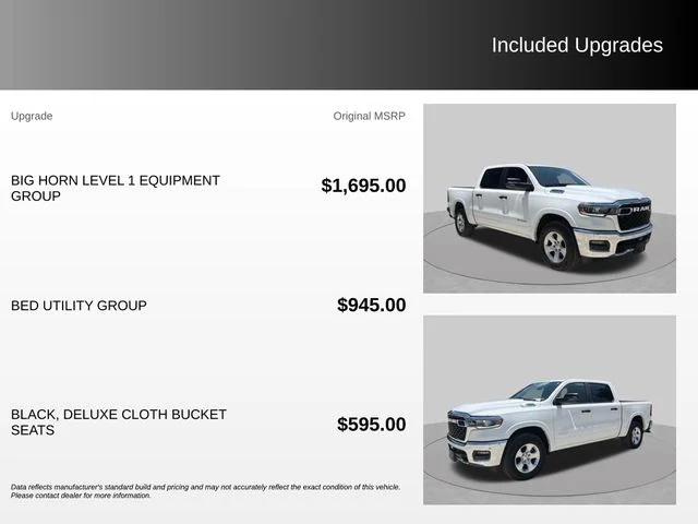 Used 2025 White Ram Big Horn/Lone Star image 4