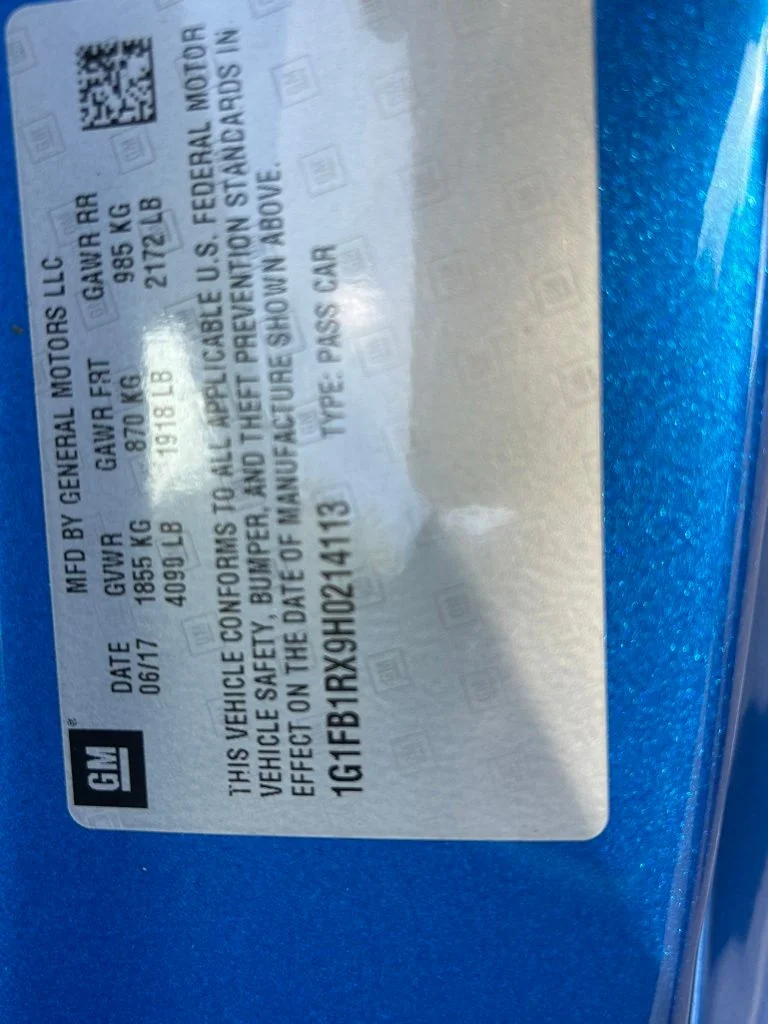 Certified Used 2017 Blue Chevrolet 1LT image 45