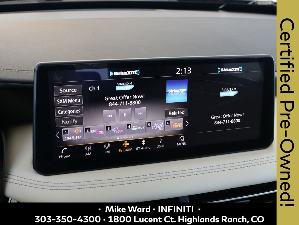 Certified Used 2025 Red INFINITI Sensory image 8