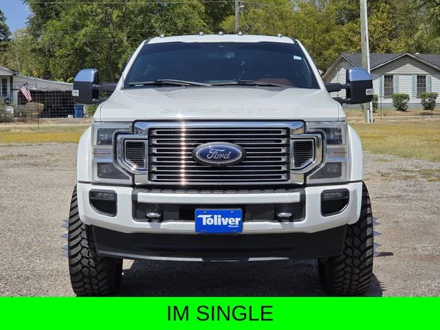 Used 2022 White Metallic Ford Platinum image 3