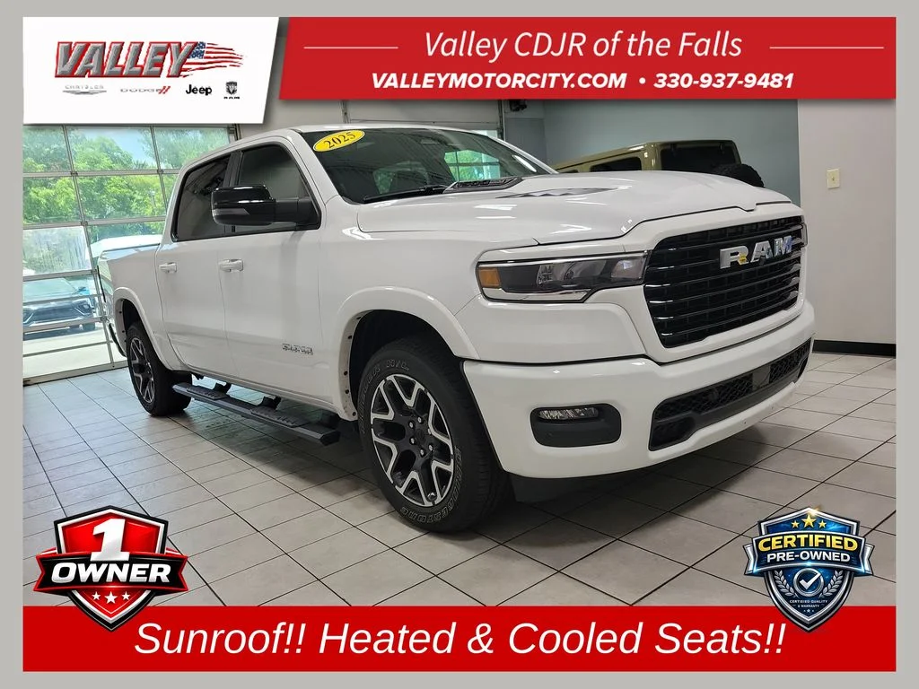 Certified Used 2025 White Ram Laramie image 1