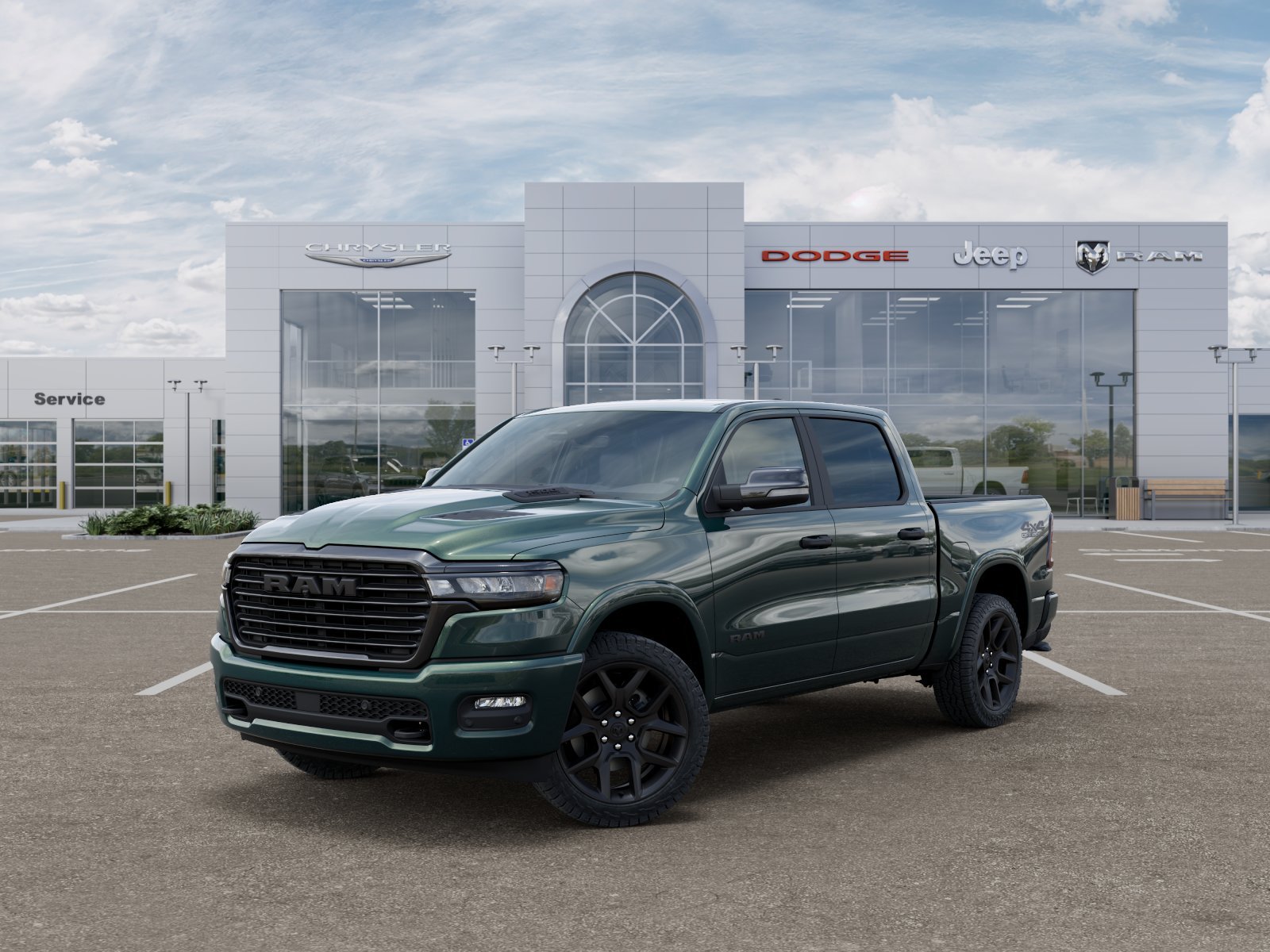 New 2026 Serrano-Green Metallic Exterior Paint RAM Laramie image 28