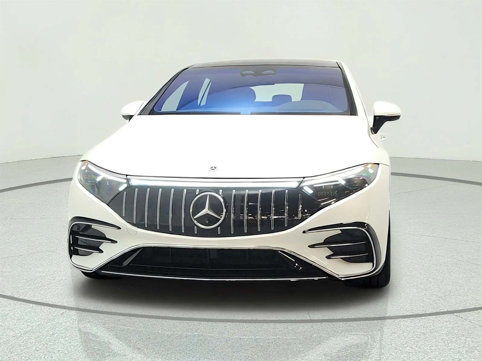Certified Used 2023 MANUFAKTUR Diamond White Mercedes-Benz AMG® EQS 4MATIC+ Sedan image 2