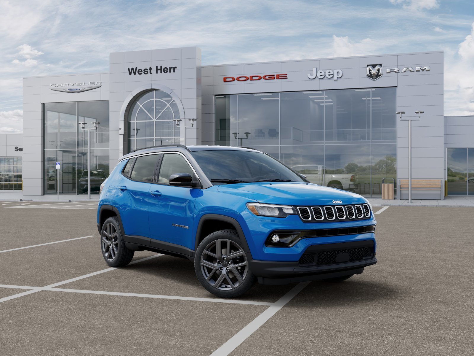 New 2026 Hydro Blue Pearl-Coat Exterior Paint Jeep COMPASS LIMITED ALTITUDE 4X4 image 31