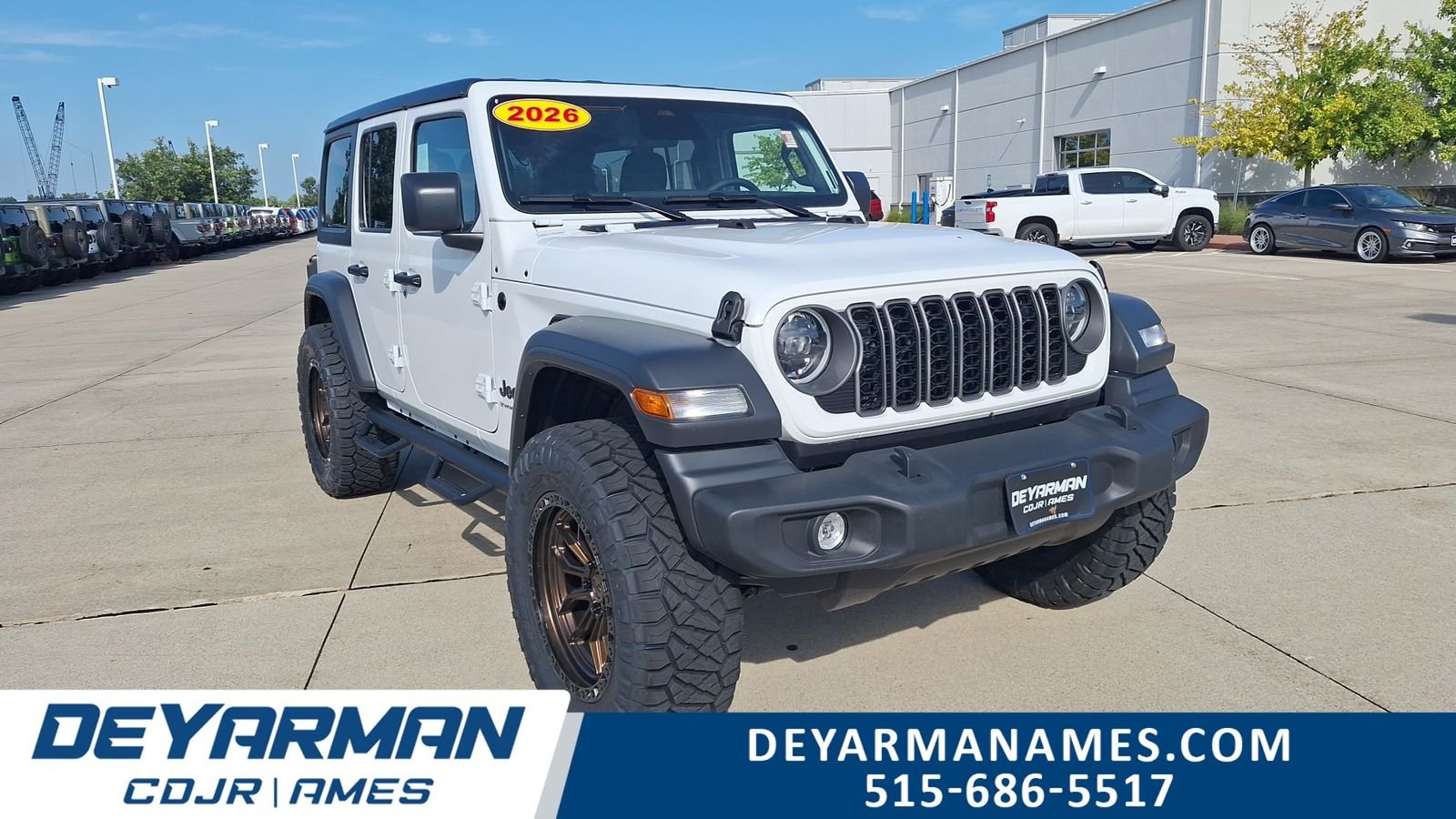 New 2026 Bright White Clearcoat Jeep Sport S image 1