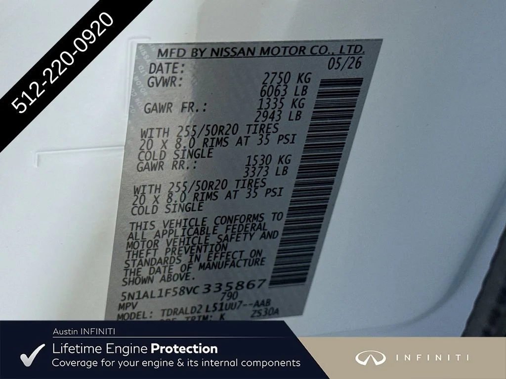 New 2027 RADIANT WHITE INFINITI LUXE image 44