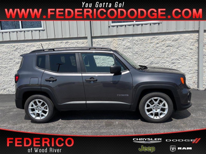 Used 2020 Granite Crystal Metallic Clearcoat Jeep Sport FWD image 1