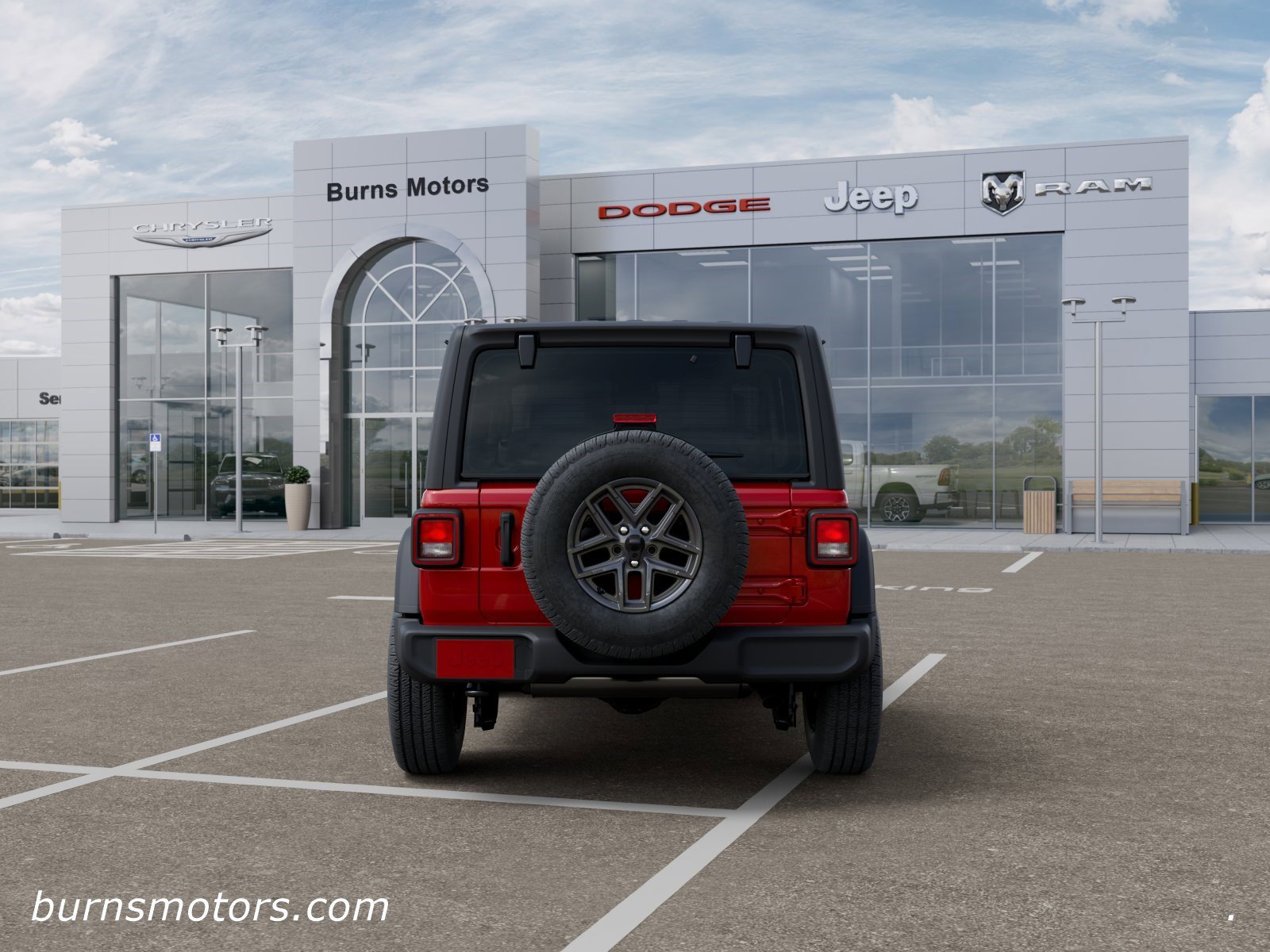 New 2026 Firecracker Red Clear-Coat Exterior Paint Jeep Sport 2-Door image 7