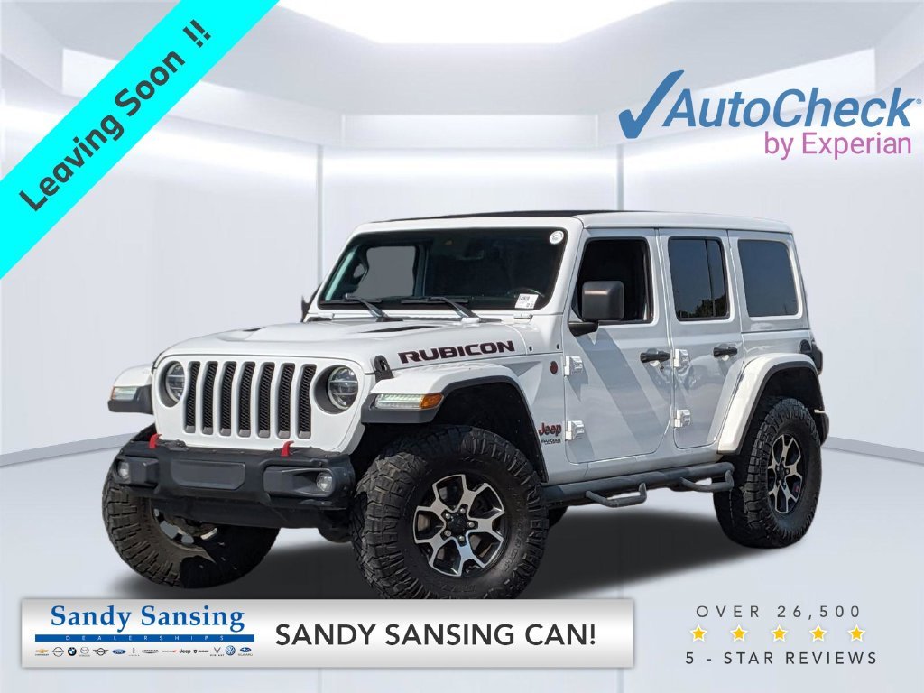 Used 2019 White Jeep Unlimited Rubicon image 1