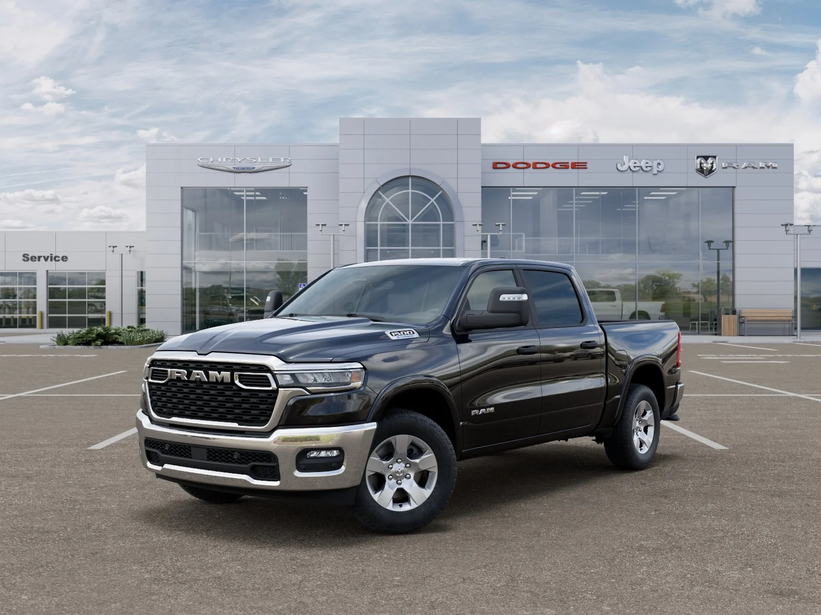 New 2025 Diamond Black Crystal Pearlcoat RAM Big Horn/Lone Star image 28