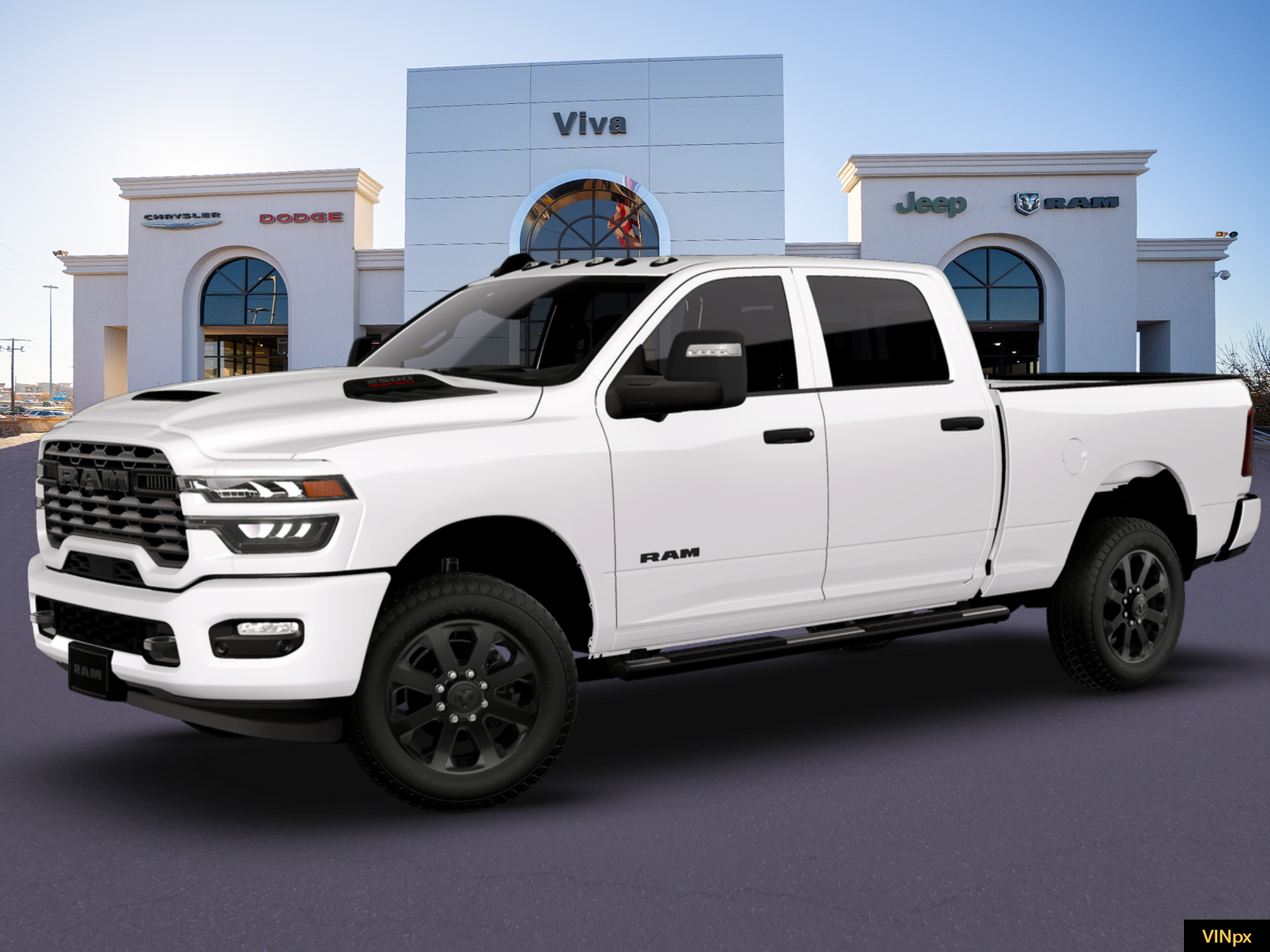 New 2026 Bright White Clear-Coat Exterior Paint RAM  image 14