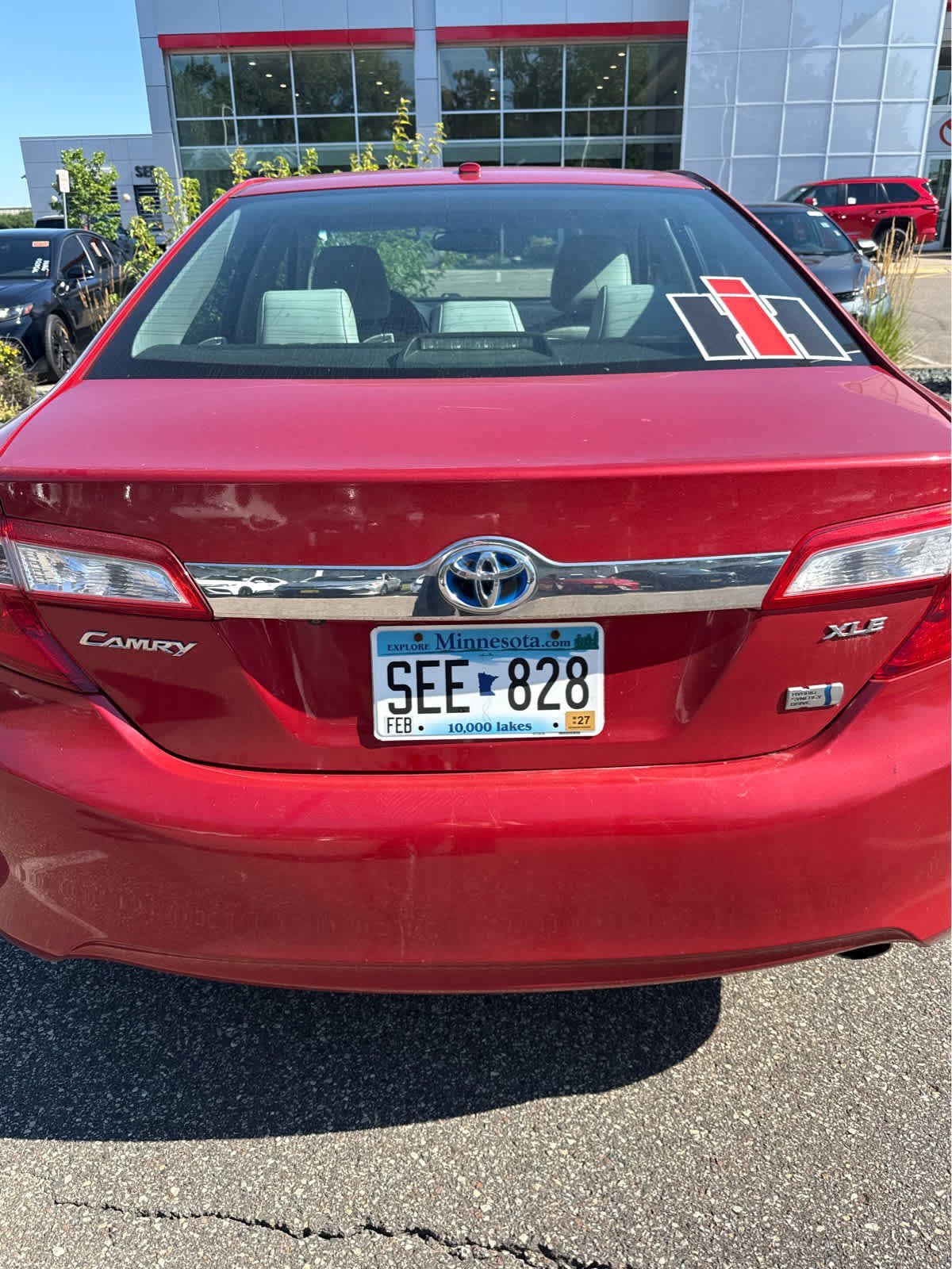 Used 2012 Barcelona Red Metallic Toyota XLE image 5