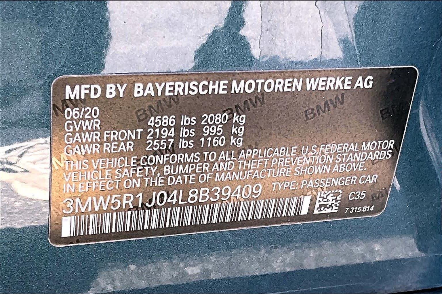 Used 2020 Blue Ridge Mountain Metallic BMW 330i image 34