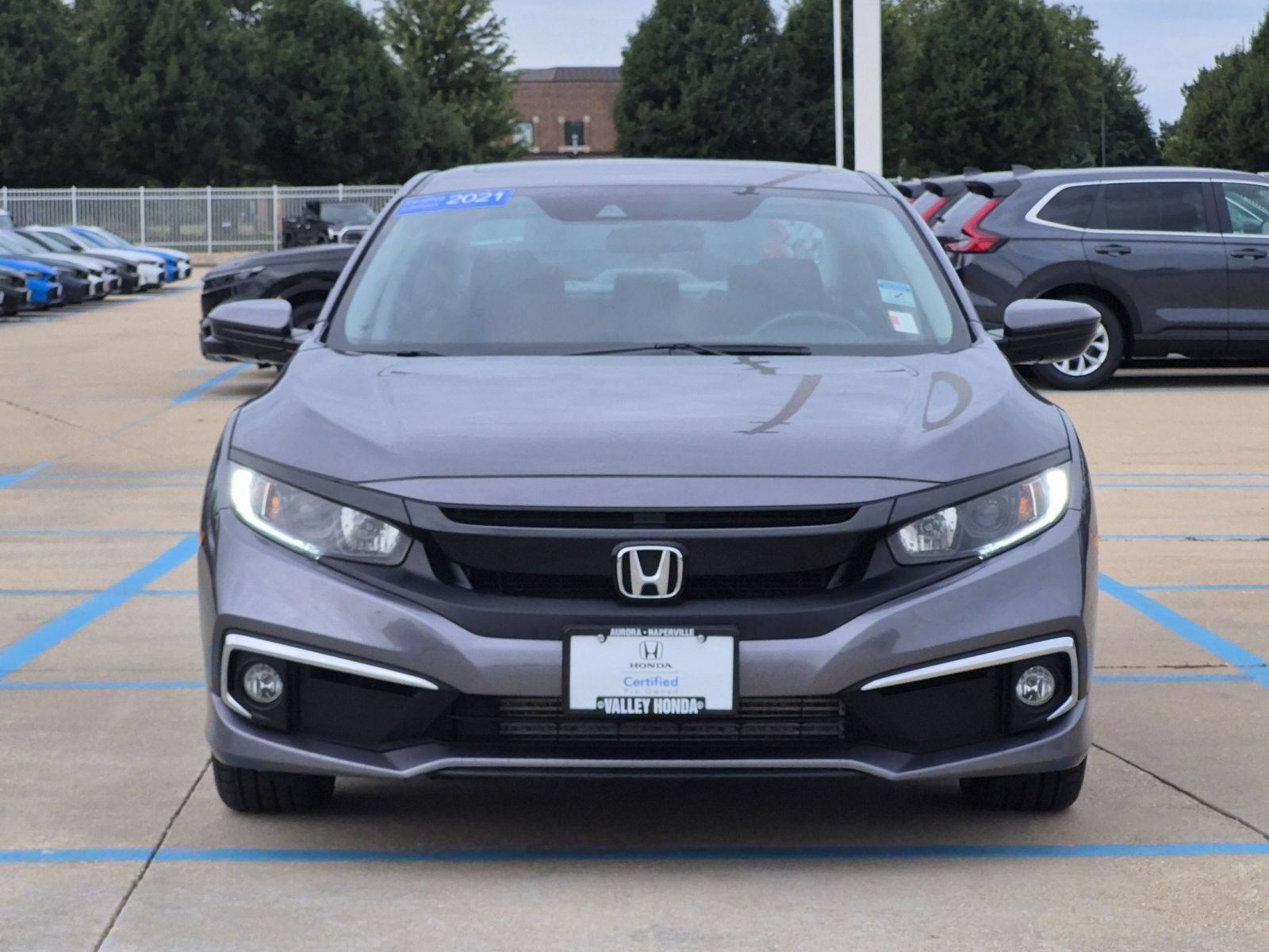 Certified Used 2021 Modern Steel Metallic Honda EX Sedan image 4