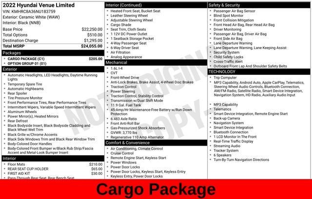 Used 2022 White Hyundai Limited image 12