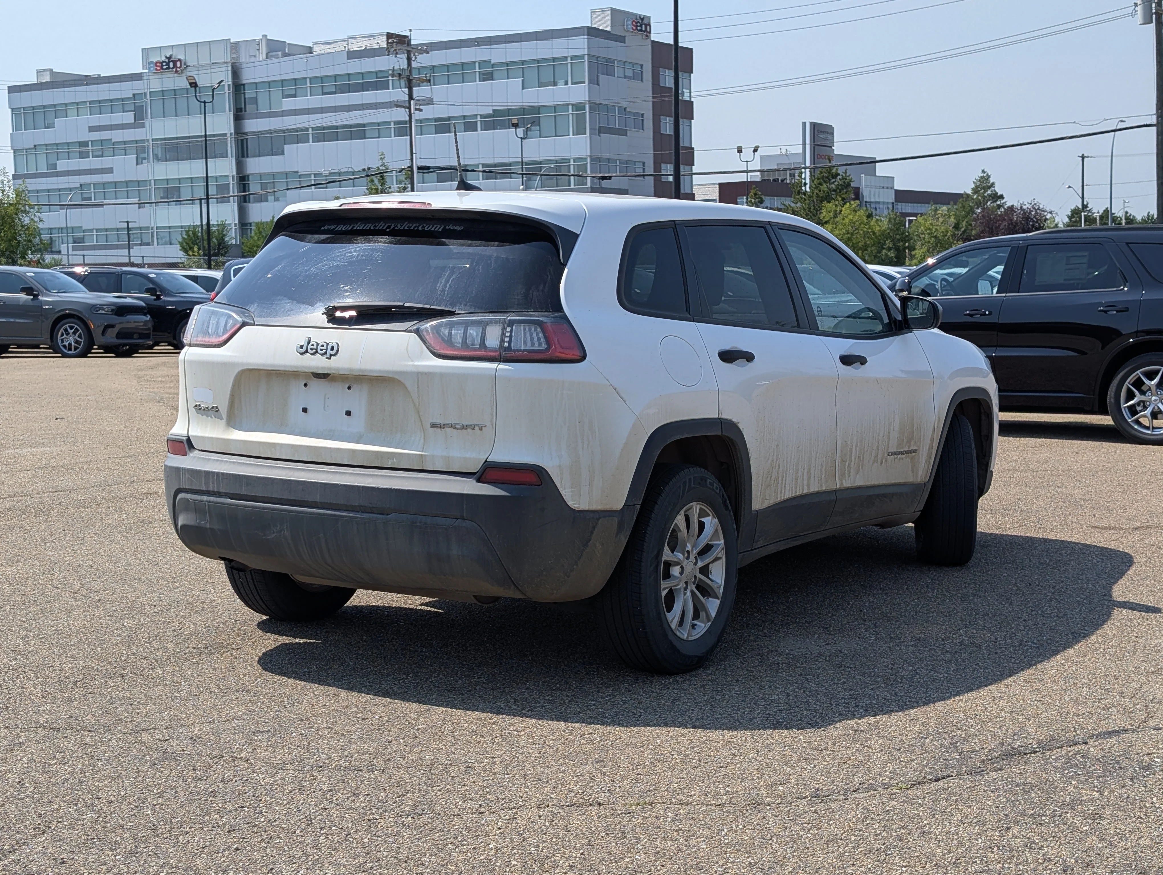 Used 2019 Bright White Jeep Sport image 5
