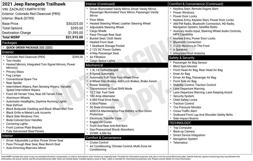 Used 2021 Red Jeep Trailhawk image 6