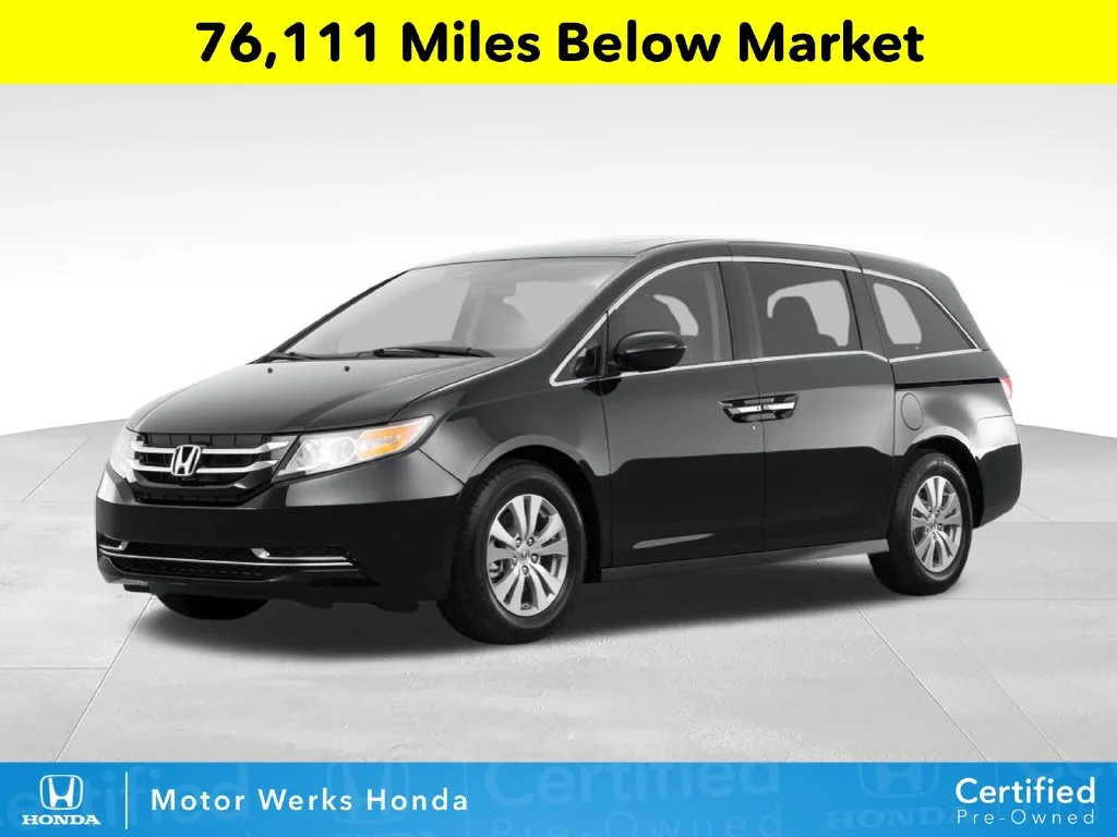 Certified Used 2017 Black Honda SE image 1